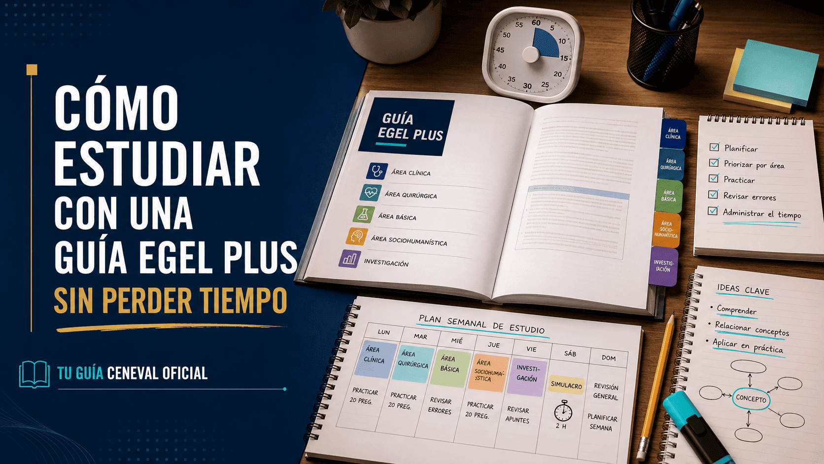 Cómo estudiar para el EGEL Plus sin perder tiempo